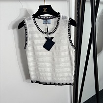 Sheer/Semi-transparent Knit Vest