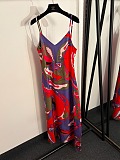 Pucci Orchidee Print Cape Maxi Dress