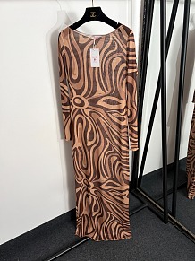 PUCCI Marmo printed mesh maxi dress