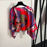 Pucci Orchidee Print Cape Maxi Dress