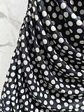 Saint Laurent Ruched Dress in Dotted Tulle