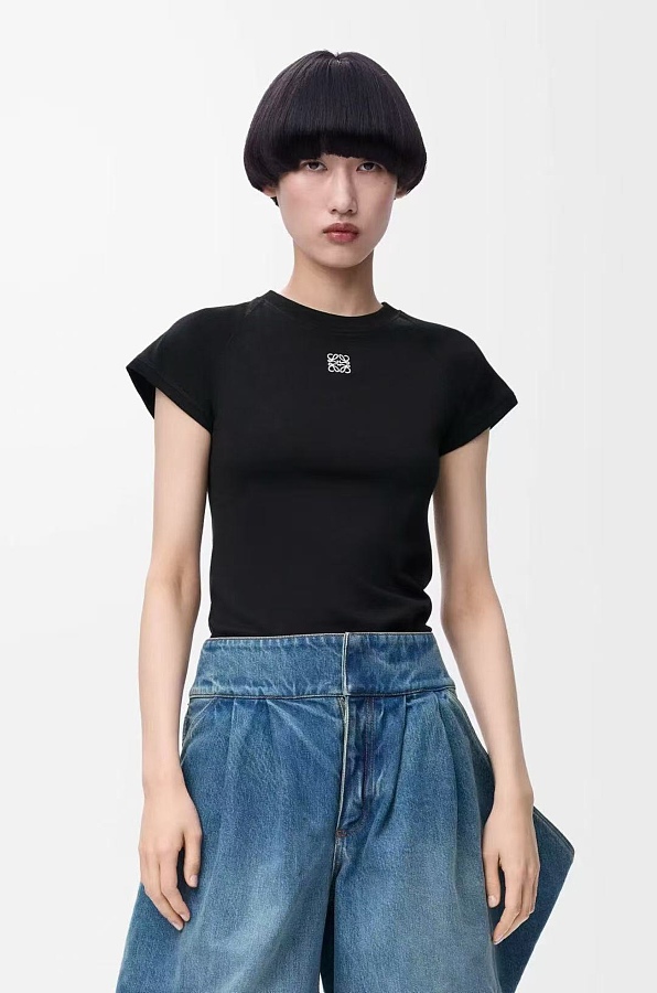 Loewe Bat Shoulder T-shirt in Black