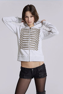Grey Golden Drummer Hoodie