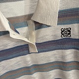 Loewe Stripe Knitted Polo Top