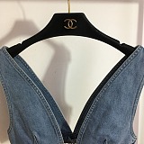 Loewe Cropped Embellished Denim Top