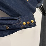 Celine Cotton Shirt in Denim Blue
