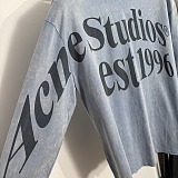ACNE STUDIOS Printed hemp and cotton-blend jersey T-shirt