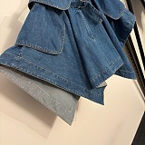 Loewe Cargo skirt in denim Blue