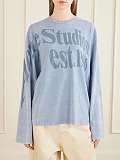 ACNE STUDIOS Printed hemp and cotton-blend jersey T-shirt