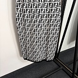 Fendi Black/White 'FF'  Print Sleeveless Mini Dress