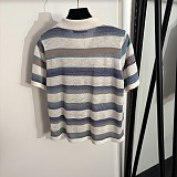 Loewe Stripe Knitted Polo Top