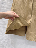 Fendi Sleeveless Trench Mini Dress in Camel