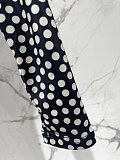 Saint Laurent Ruched Dress in Dotted Tulle