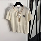 Celine Crystal Embellishments Tee Top