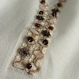 Celine Crystal Embellishments Tee Top