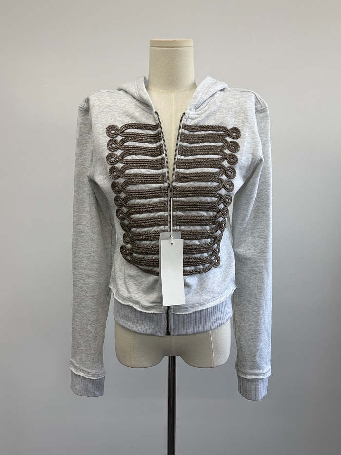 Grey Golden Drummer Hoodie