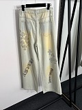 Chrome Hearts Crystal Embellishments.Jeans