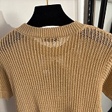 Loewe Slim Knit Sheer Tee Top