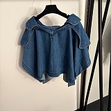 Loewe Cargo skirt in denim Blue