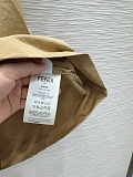 Fendi Sleeveless Trench Mini Dress in Camel