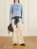 ACNE STUDIOS Printed hemp and cotton-blend jersey T-shirt