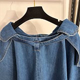 Loewe Cargo skirt in denim Blue