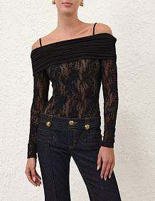 Zimmermann Rebellion Draped Bodysuit