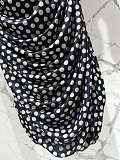 Saint Laurent Ruched Dress in Dotted Tulle