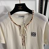 Celine Crystal Embellishments Tee Top