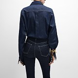 Celine Cotton Shirt in Denim Blue