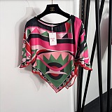 Pucci Vivara Print Cape Blouse