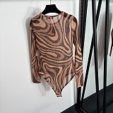 Pucci Marmo Semi-Sheer Bodysuit