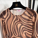 Pucci Marmo Semi-Sheer Bodysuit