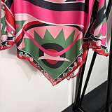 Pucci Vivara Print Cape Blouse