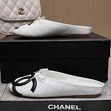 Chanel  Quilted Flat Mules