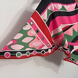 Pucci Vivara Print Cape Blouse