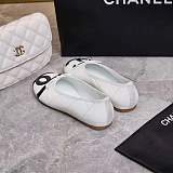 Chanel Ballet Flats in White & Black (The CHANEL Coco Beach 2026 collection Look 25)