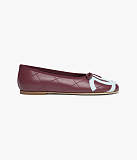 Chanel Ballet Flats in Burgundy(The CHANEL Coco Beach 2026 collection Look 27)