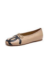 Chanel Ballet Flats in Beige & Black (The CHANEL Coco Beach 2026 collection )