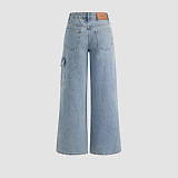 Loose Jeans with Bows