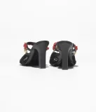Chanel Leather Mules in Black(The CHANEL Coco Beach 2026 collection Look 36)