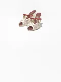 Chanel Leather Mules in White(The CHANEL Coco Beach 2026 collection Look 18)
