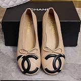 Chanel Ballet Flats in Beige & Black (The CHANEL Coco Beach 2026 collection )