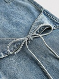 Loose Jeans with Bows