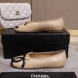Chanel Ballet Flats in Beige & Black (The CHANEL Coco Beach 2026 collection )