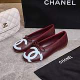 Chanel Ballet Flats in Burgundy(The CHANEL Coco Beach 2026 collection Look 27)