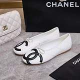 Chanel Ballet Flats in White & Black (The CHANEL Coco Beach 2026 collection Look 25)
