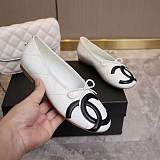 Chanel Ballet Flats in White & Black (The CHANEL Coco Beach 2026 collection Look 25)