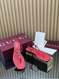 Women's thong sandal with Interlocking G red