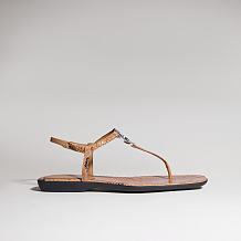 Women's thong sandal with Interlocking G brown